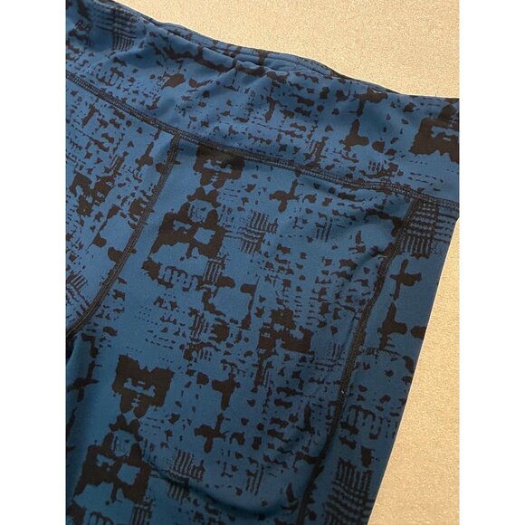 Cabi #963 Skinny Tech Cool Down Leggings Blue Black Print Large - Picture 6 of 7